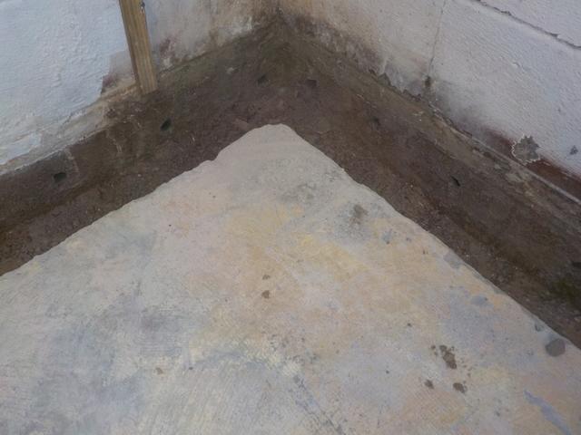 Digging the trench.