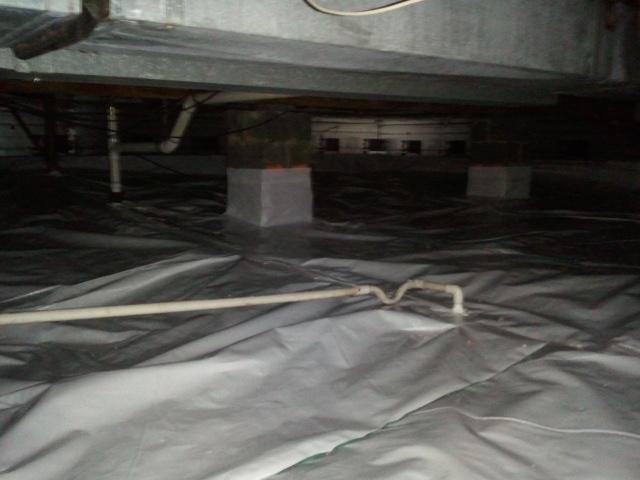 Crawl space after