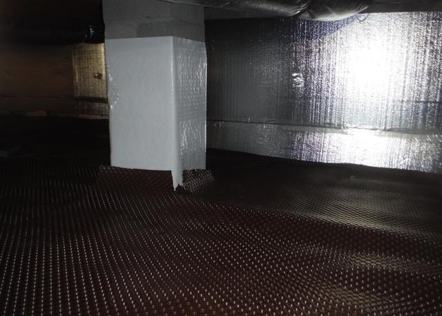 Drainage Matting Installed