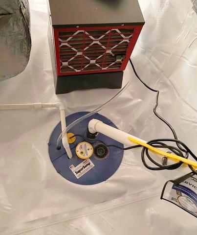 Crawl Space Dehumidifier and Sump Pump