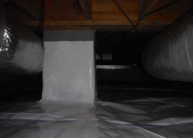 Bright and White Crawl Space