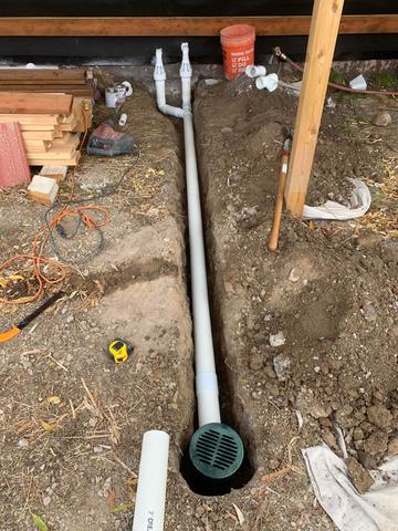 All of the water collected from the basement has to go somewhere; this discharge line will keep the water away from the foundation preventing further issues. Once the sod is laid back down, the green LawnScape outlet will completely camouflage.