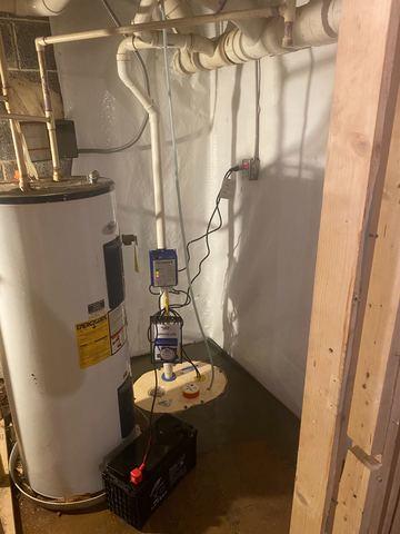 TripleSafe Sump Pump Installed