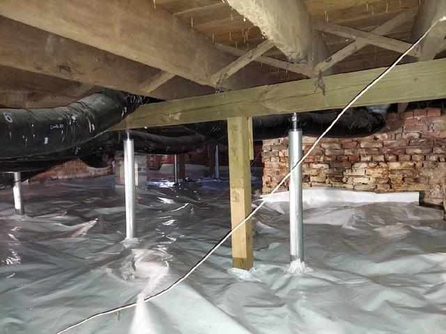 Sagging Crawl Space Repair