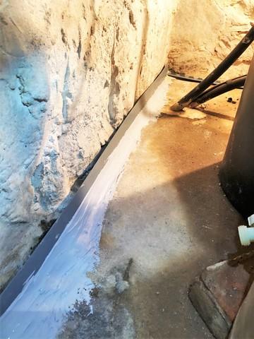 WaterGuard® Surrounds Entire Basement