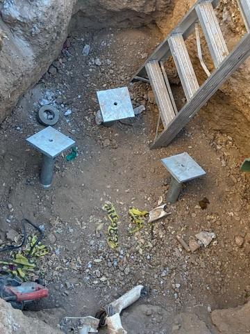 Commercial Helical Pier Install