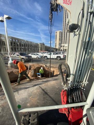 Commercial Helical Pier Install