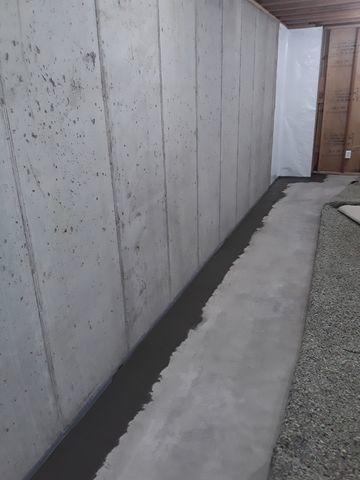 Waterproofed Basement