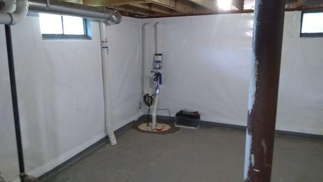 Sump Pump System and Backup Battery