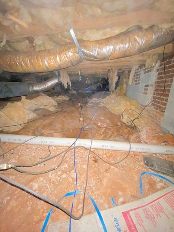 Failing Crawl Space Insulation