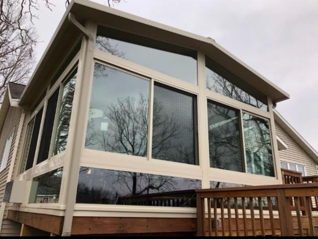 Front view of the 4 season sunroom
