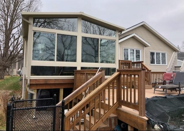 Front view with the steps