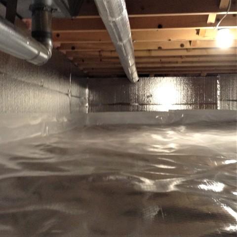 Crawl Space Encapsulated & Dehumidifier Installed in Brighton, MI