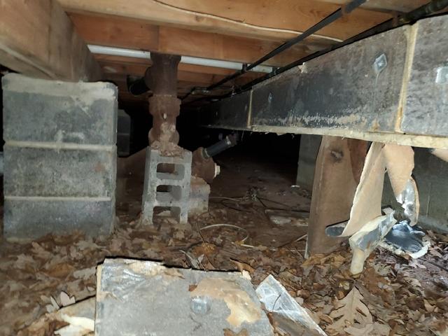 Sagging Crawl Space Beams