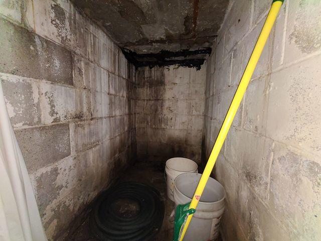 Evidence of Water Instrusion