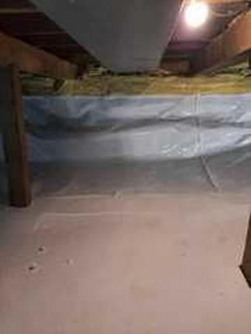 TerraBlock insulation is added to the floor for insulation