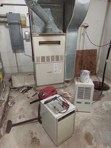 Water Damage in Utility Room