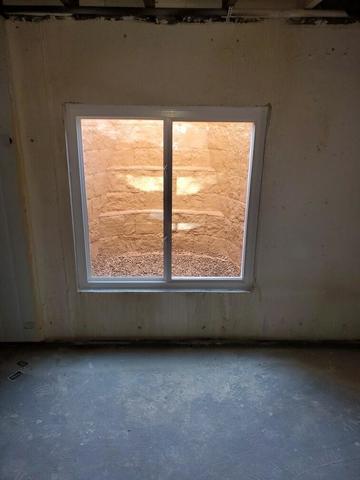 New Egress Window Installed in Basement Wall