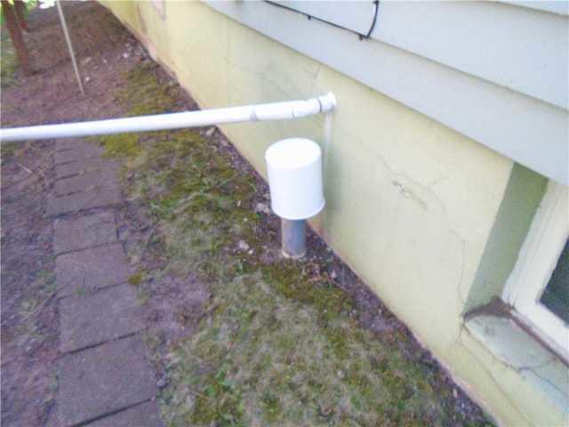 Site of Existing Sump Pump Discharge