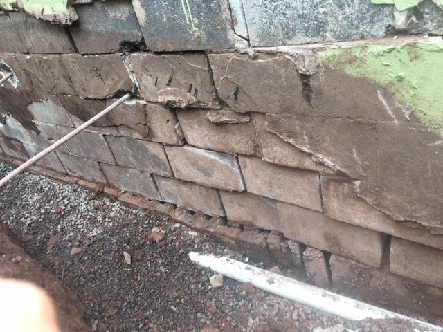 Crumbling Wall in Duluth, MN