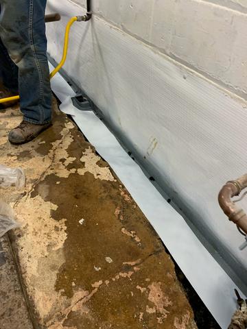 WaterGuard Drain System Installed