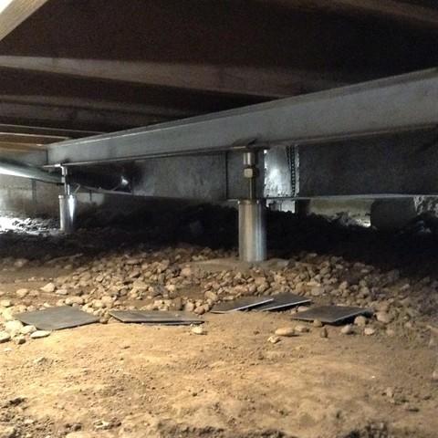 Crawl Space Stabilized in Monroe, MI