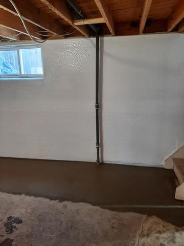 Work around plumbing