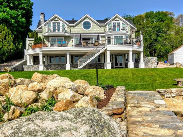 View from the dock of the house.