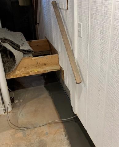 WaterGuard Drain under Stairs
