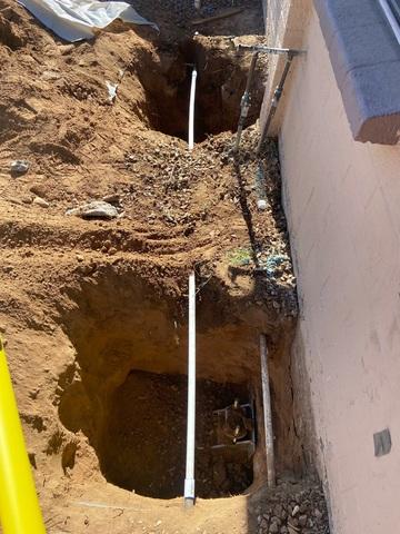 Push Pier Installation - During