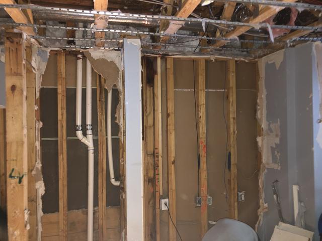 Wet Drywall removal, wet Sheetrock removal, structural dry out