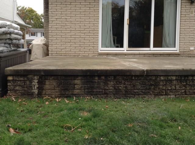 Cracked Concrete Porch Sealed & Leveled in Auburn Hills, MI