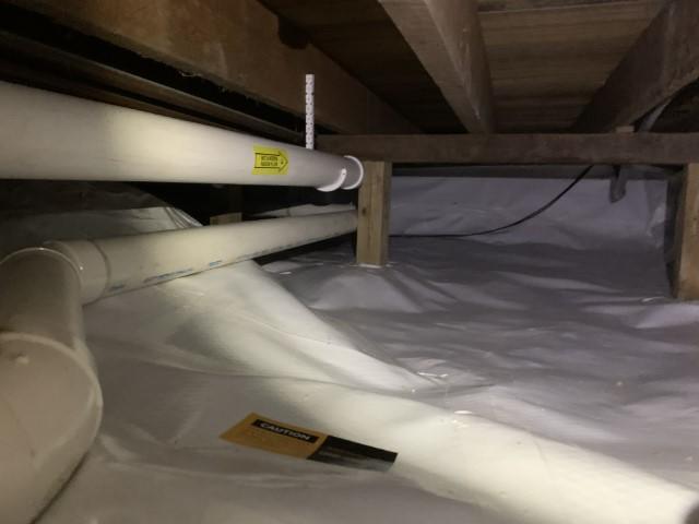 Vapor Barrier - Schedule 40 vent pipe