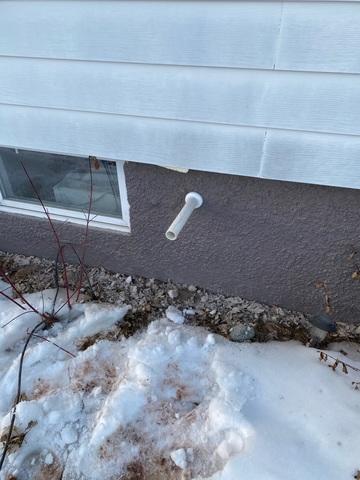 Discharge Line Installed