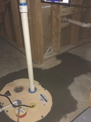 With this TripleSafe Sump System this basement will never flood again!