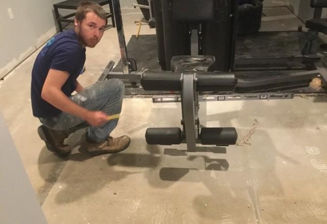 Installing A New Floor Around Home Gym Equipment