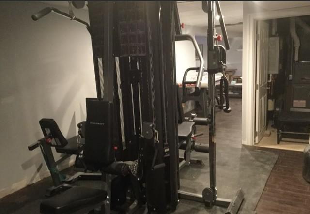 Finished Floor In The Basement Gym Area