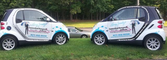 Great little Smartcars wrapped so nicely.