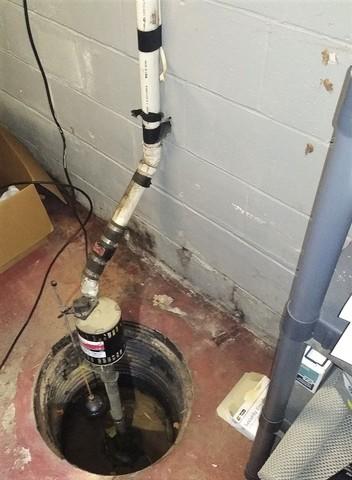 Existing Sump Pump in Moose Lake, MN