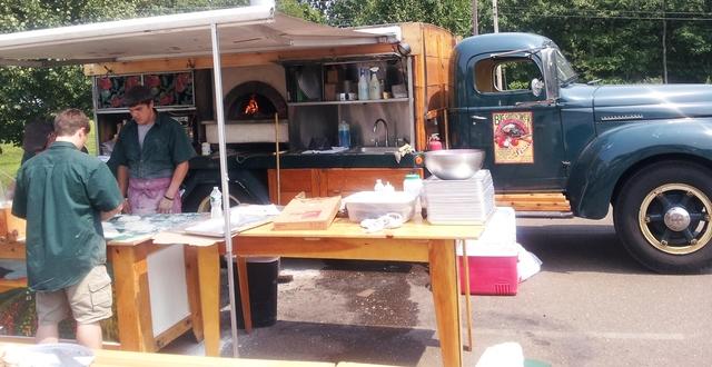 Fresh Baked Pizza from a truck WOW!