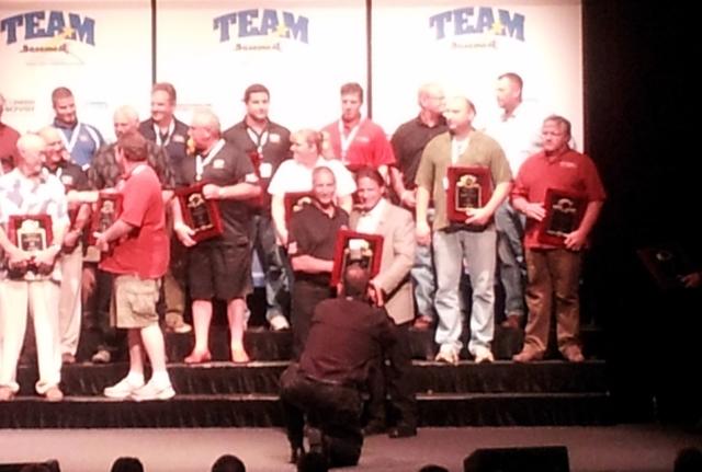 Larry and Bill Pose for award photo shot