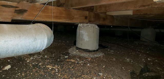 Before Crawl Space Remediation