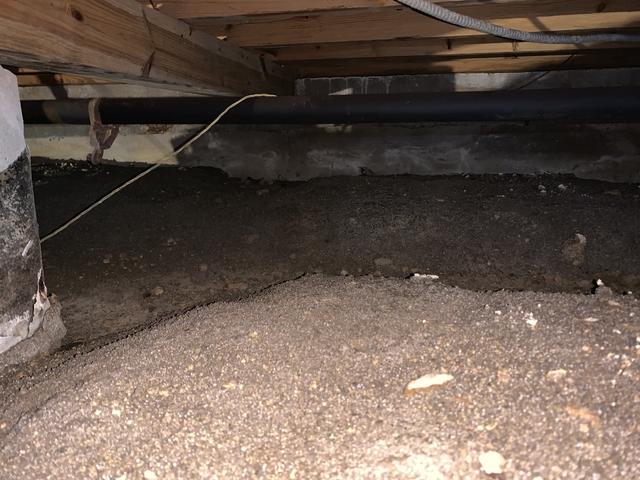 Before Crawl Space Remediation