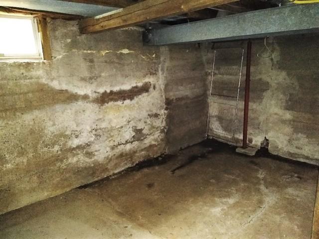 Efflorescence on Foundation Walls Indicates Water