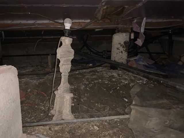 Before Crawl Space Remediation