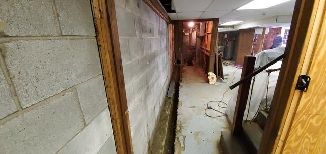 Left Wall To The Oil Tank