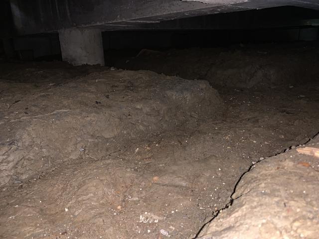 Before Crawl Space Remediation