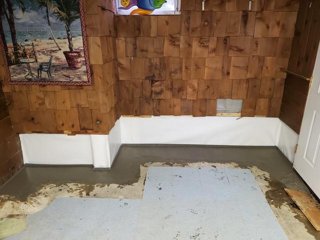 Concreting Over Our System Along The Front Wall