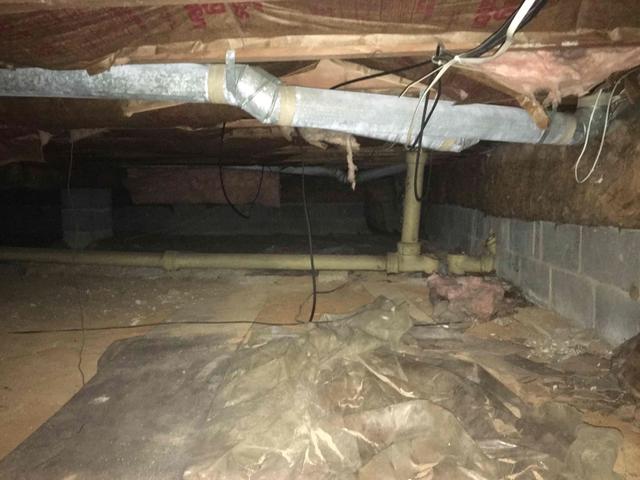 Cold and Damp Crawl Space