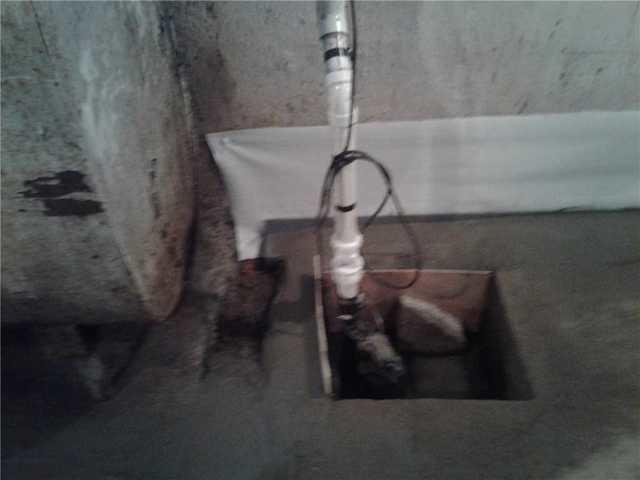 Existing Sump Pump